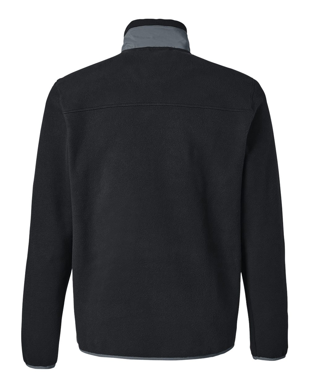 Men's Fleece Quarter-Zip Pullover - Back - B19546503 - Puma Black/ Slate Sky