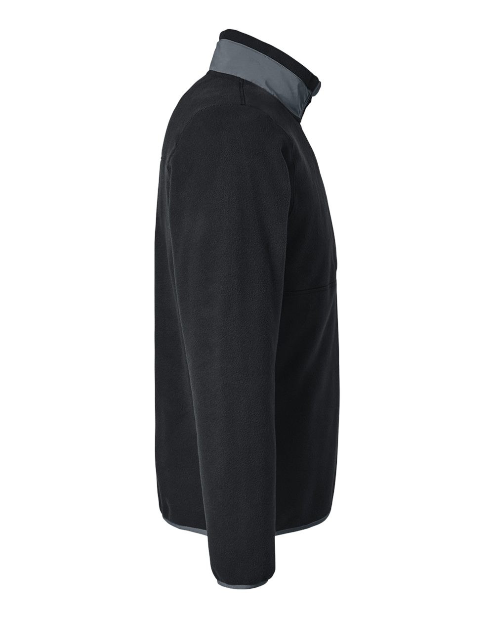 Men's Fleece Quarter-Zip Pullover - DirectSide - B19546503 - Puma Black/ Slate Sky
