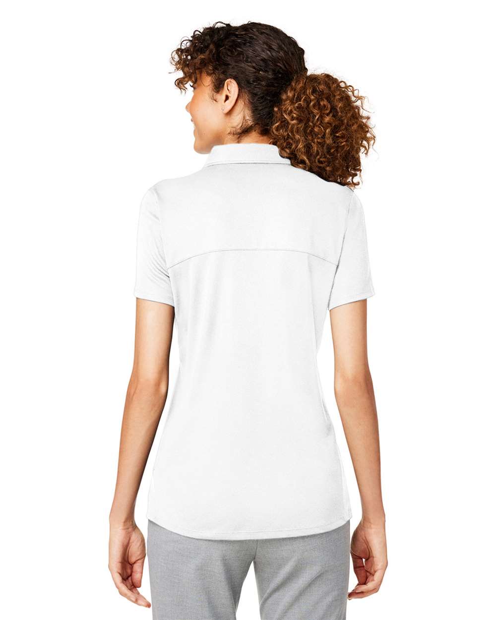 Women's Gamer Golf Polo - OnModelBack - B15546003 - Bright White