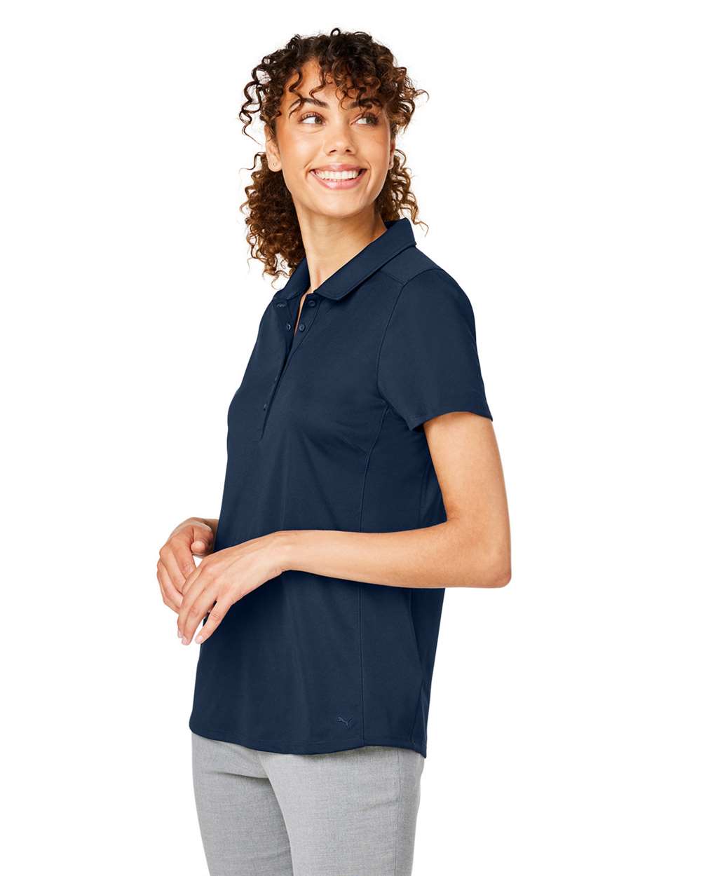 Women's Gamer Golf Polo - OnModelSide - B15546653 - Navy Blazer