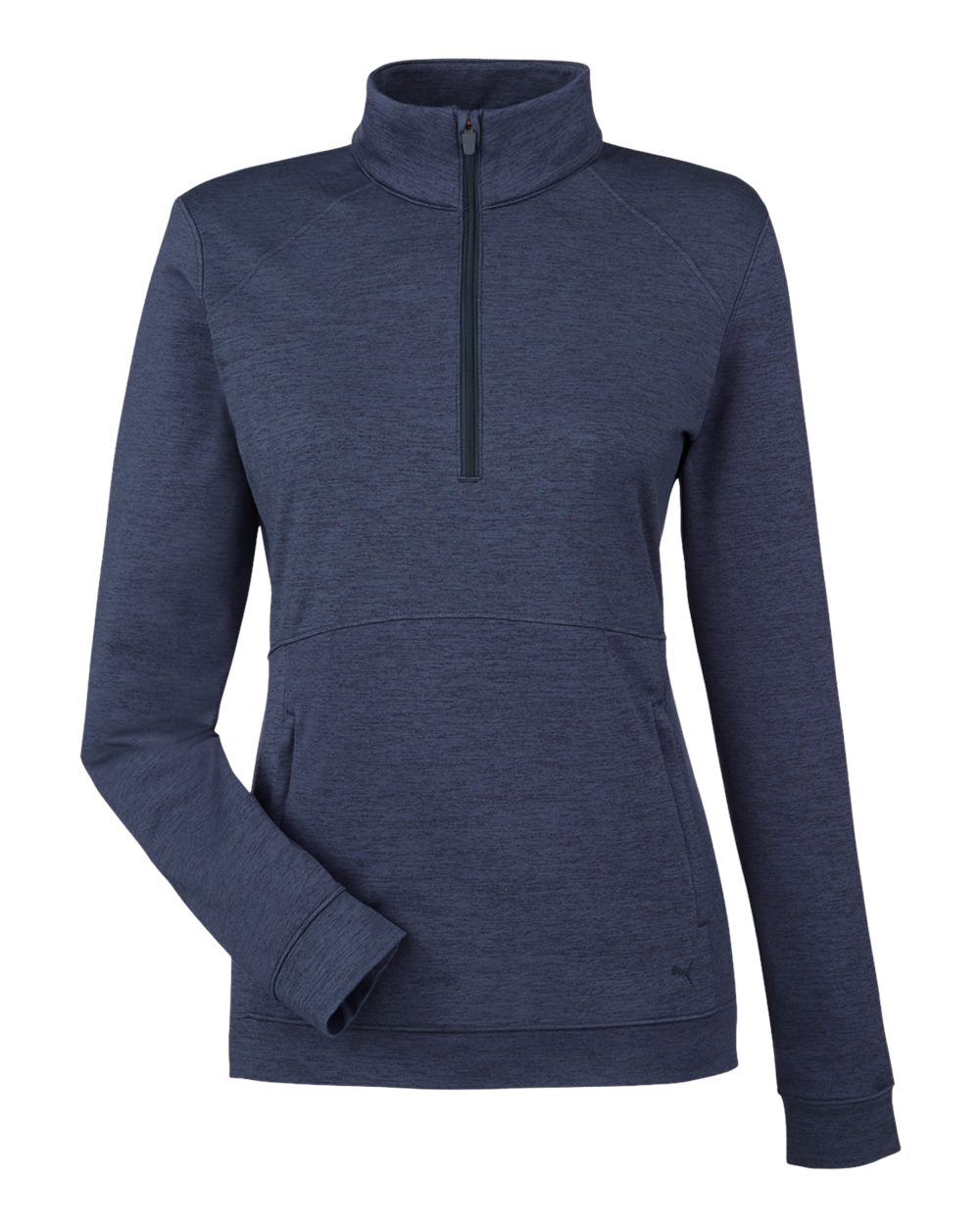 Women's Cloudspun Rockaway Quarter-Zip Pullover - Front - B16046653 - Navy Blazer