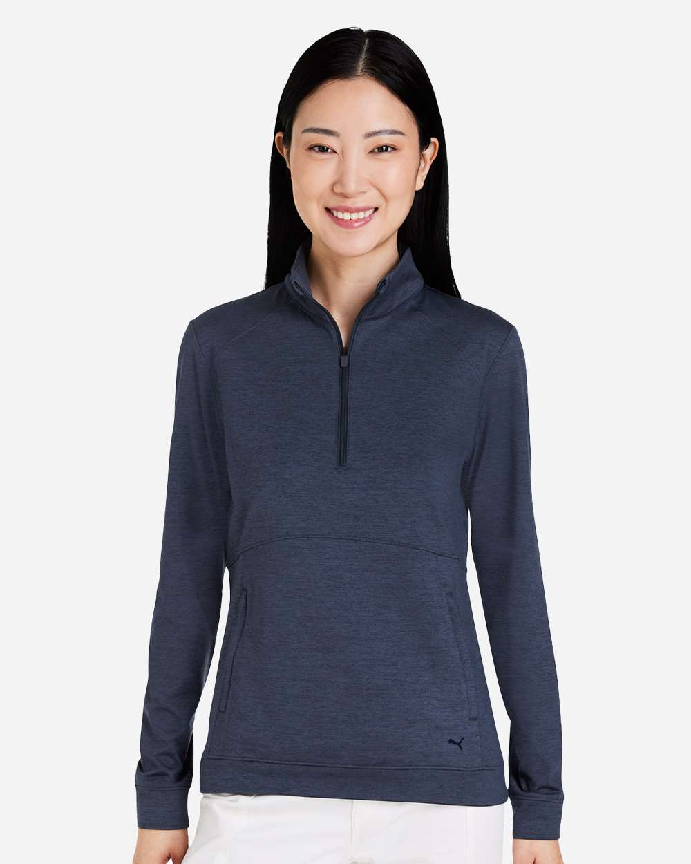 Women's Cloudspun Rockaway Quarter-Zip Pullover - OnModelFront - B16046653 - Navy Blazer