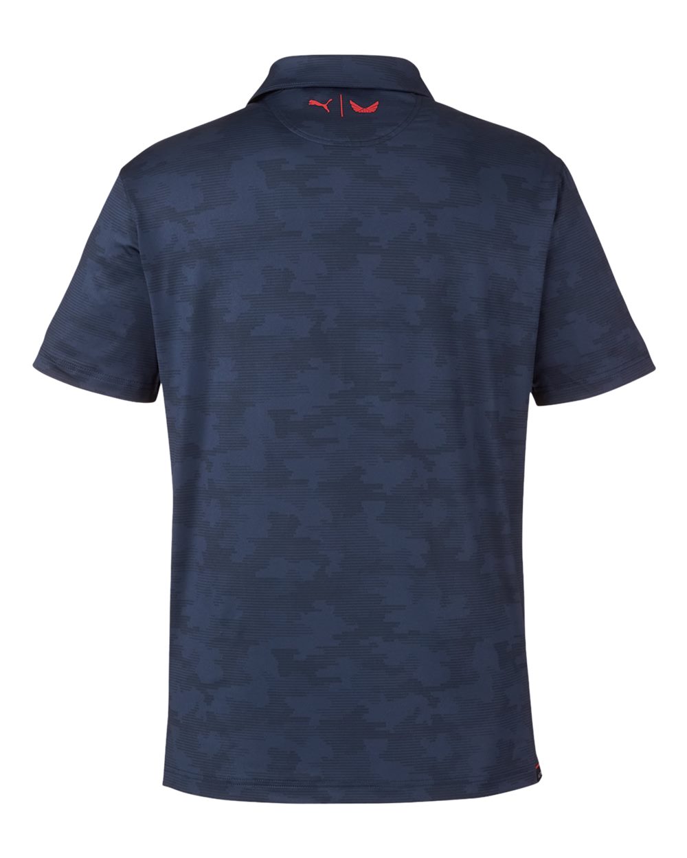 Men's Volition Camo Cover Polo - Back - B16346653 - Navy Blazer