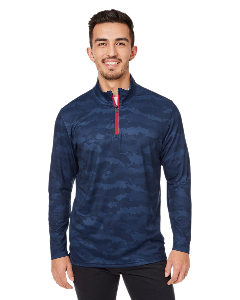 Men's Volition Flanked Quarter-Zip Pullover - styleImage