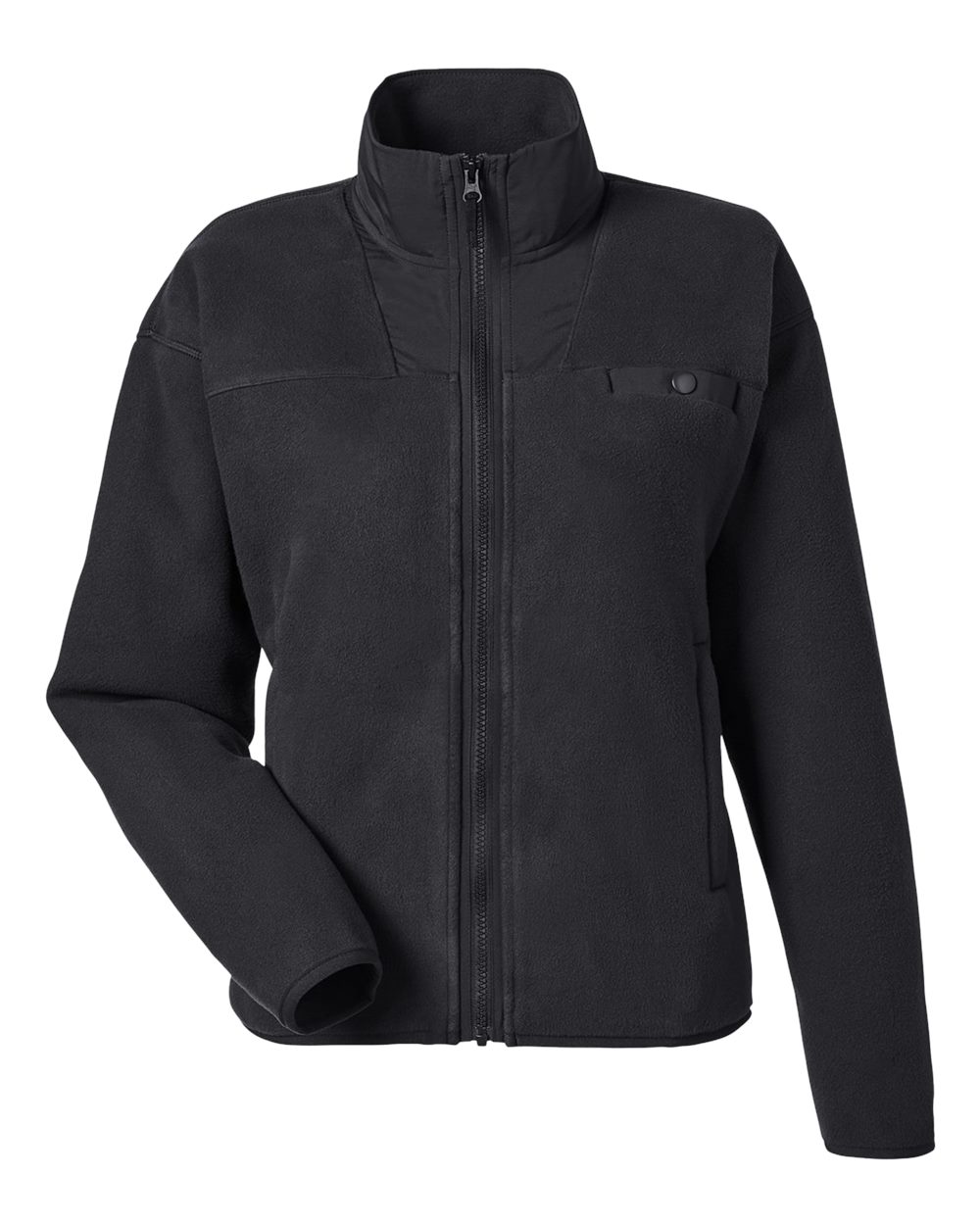 Women's Charley Fleece Full-Zip - Front - B19346503 - Puma Black