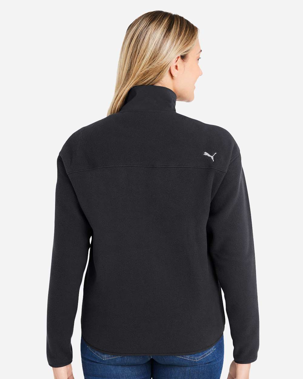 Women's Charley Fleece Full-Zip - OnModelBack - B19346503 - Puma Black
