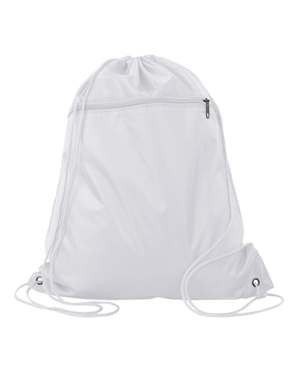 Polyester Cinchpack - Front - B25895000 - White