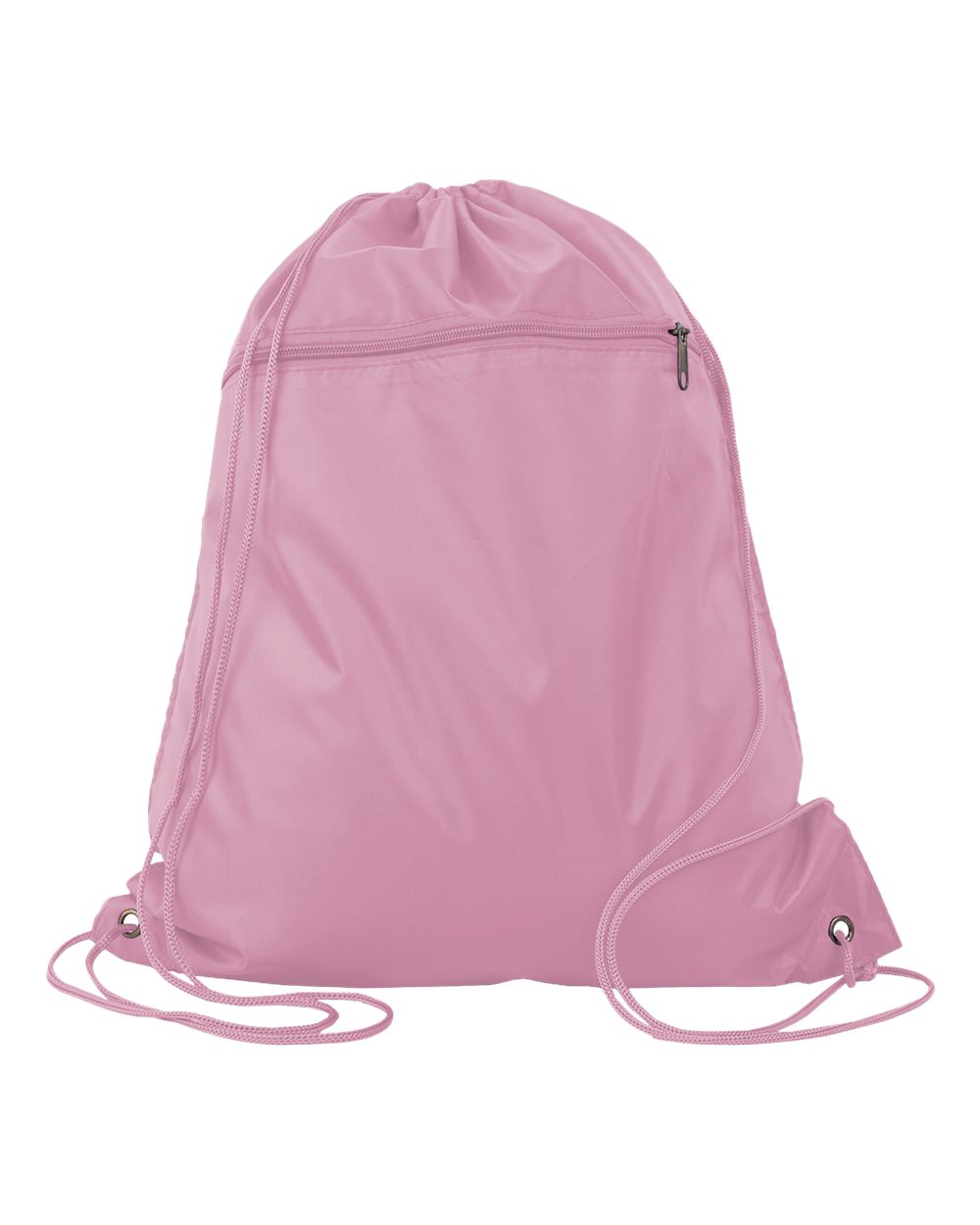 Polyester Cinchpack - Front - B25895100 - Light Pink
