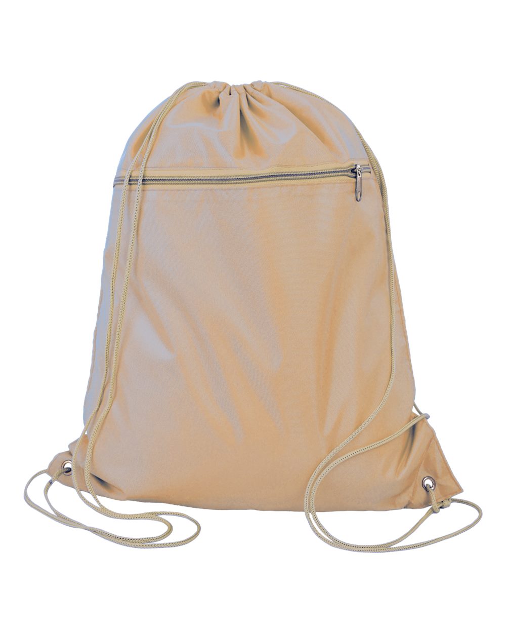 Polyester Cinchpack - Front - B25895240 - Natural