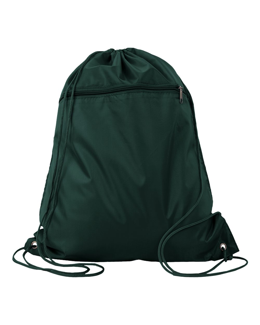 Polyester Cinchpack - Front - B25895540 - Forest Green