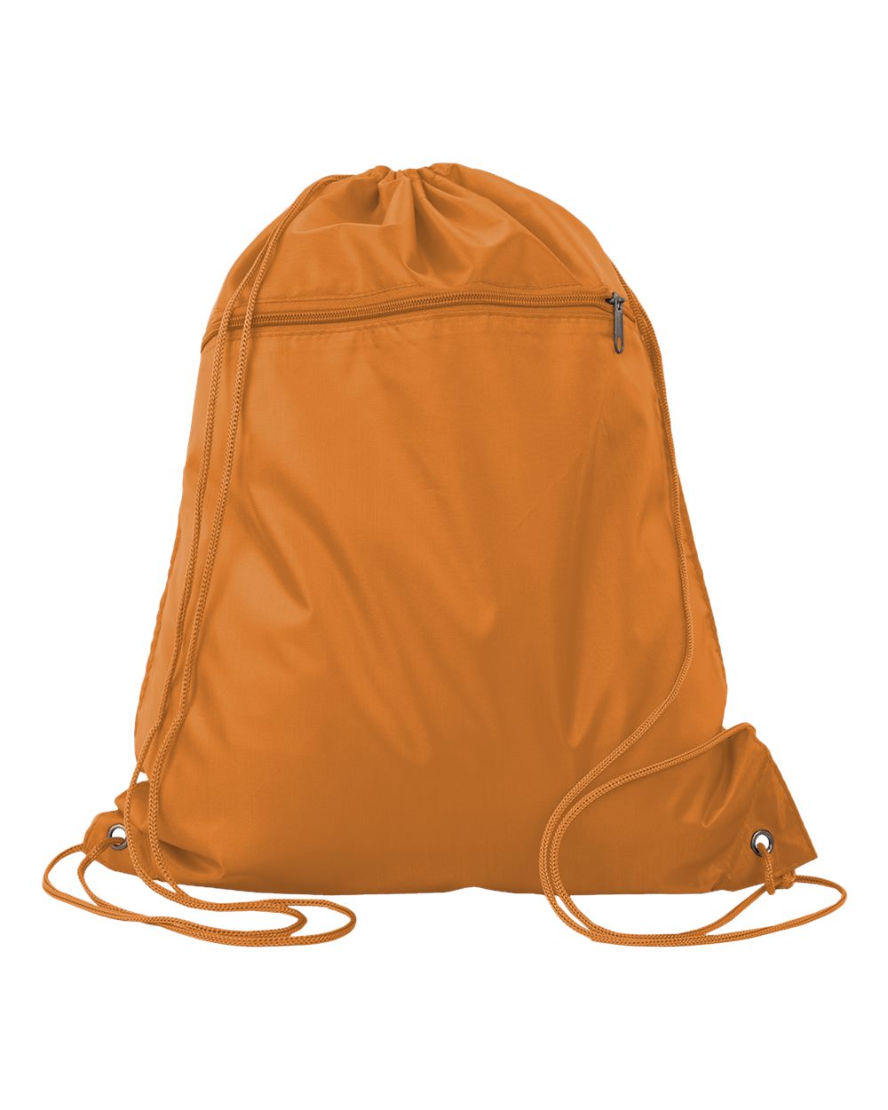 Polyester Cinchpack - Front - B25895660 - Orange