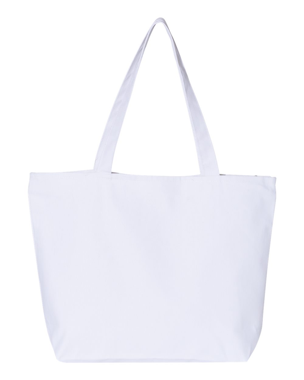 25L Zippered Tote - Front - B17595000 - White