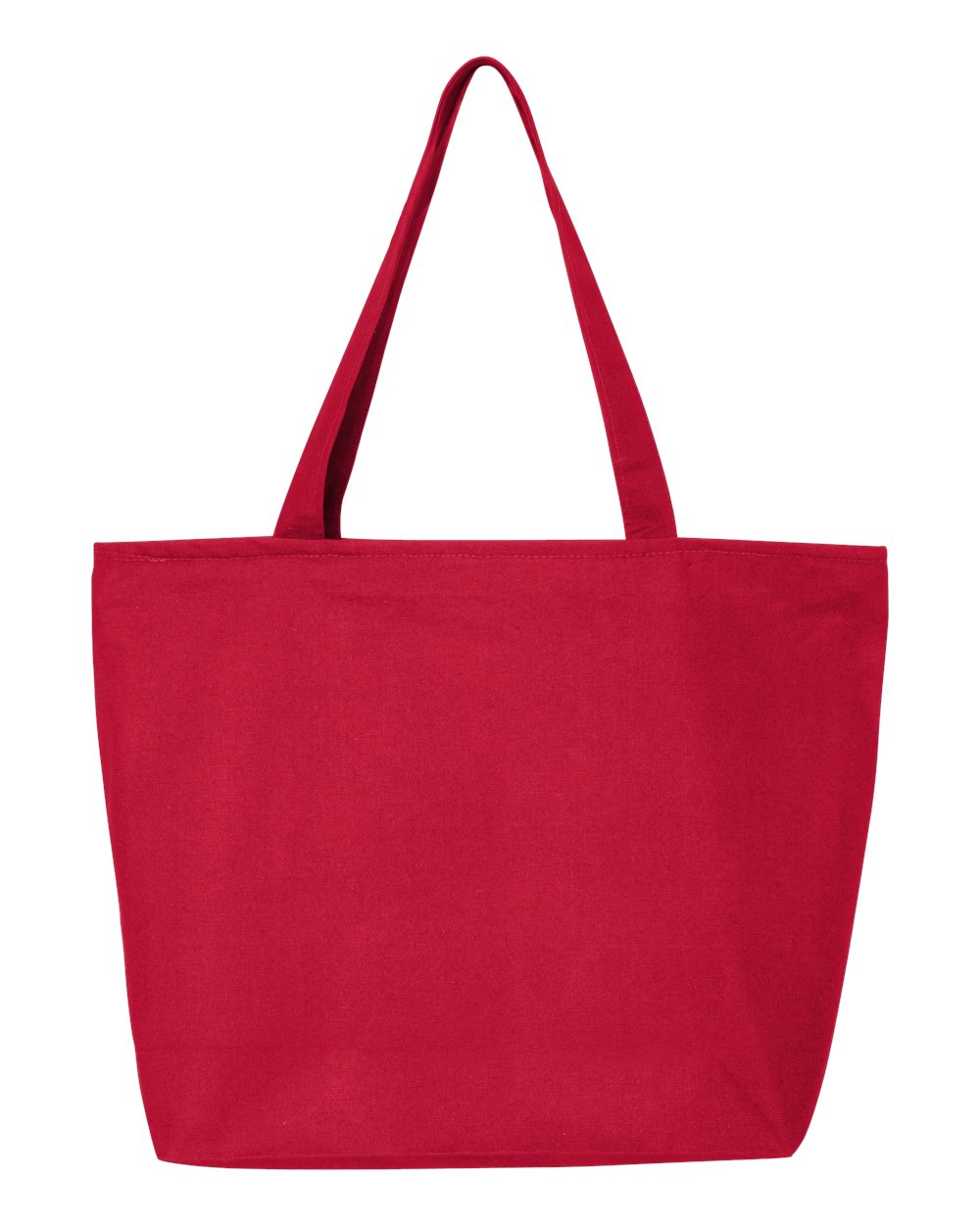 25L Zippered Tote - Front - B17595700 - Red