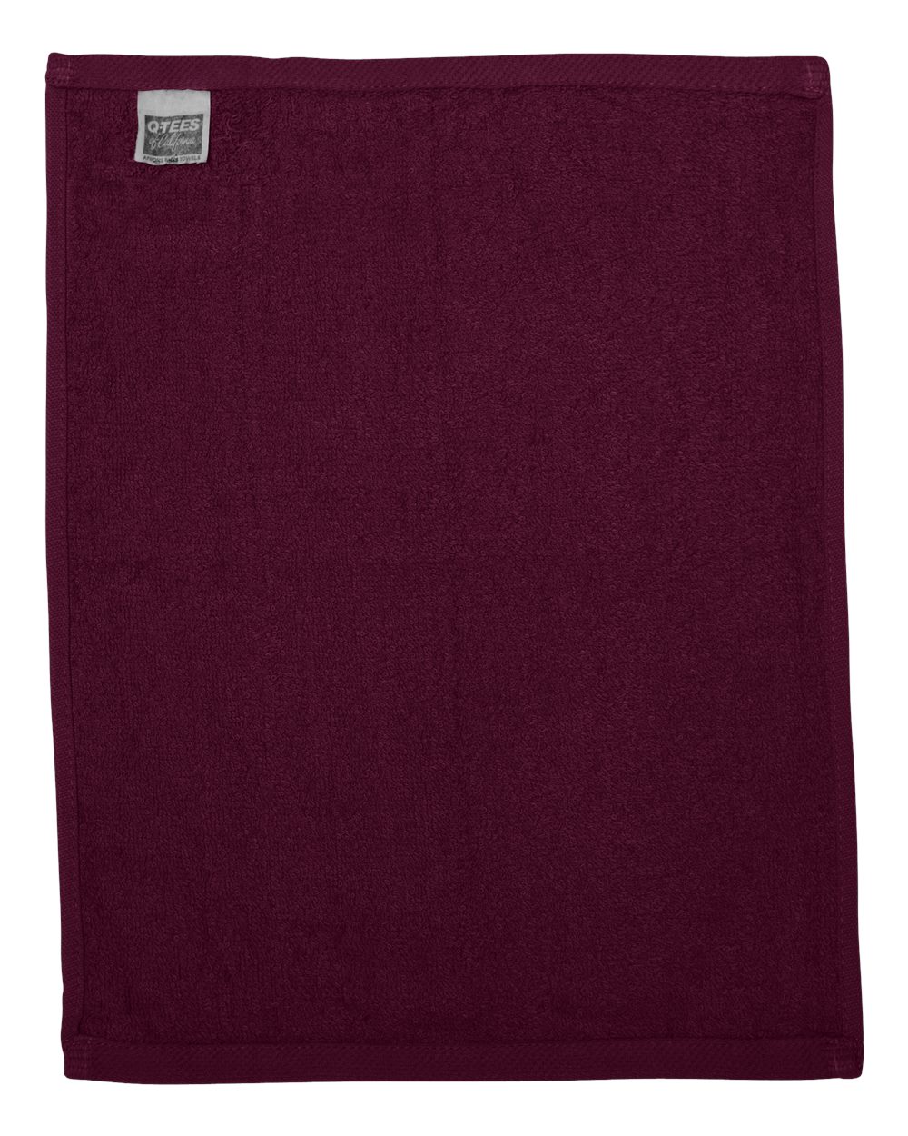 Hemmed Fingertip Towel - Back - B17895530 - Maroon