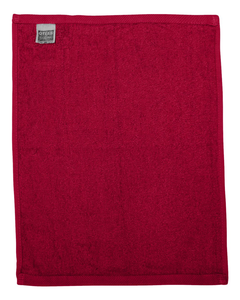 Hemmed Fingertip Towel - Back - B17895700 - Red