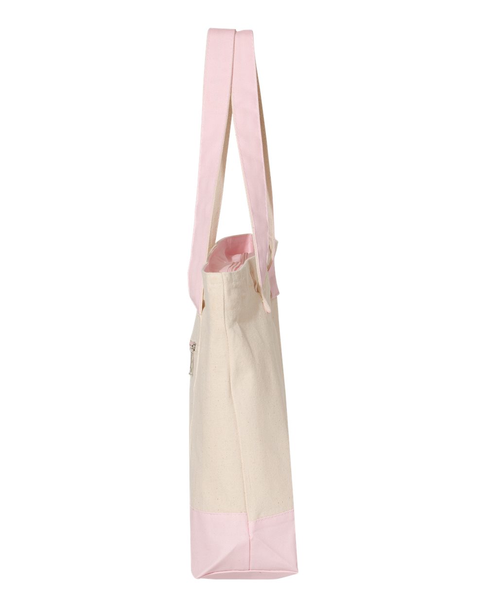 19L Zippered Tote - DirectSide - B45595300 - Natural/ Light Pink