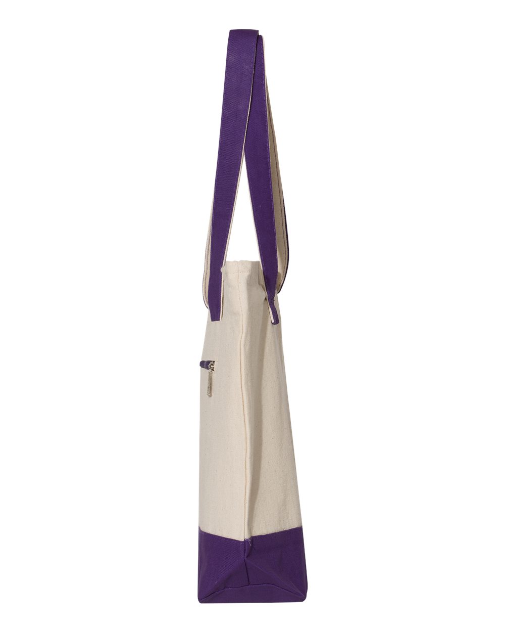 19L Zippered Tote - DirectSide - B45595670 - Natural/ Purple