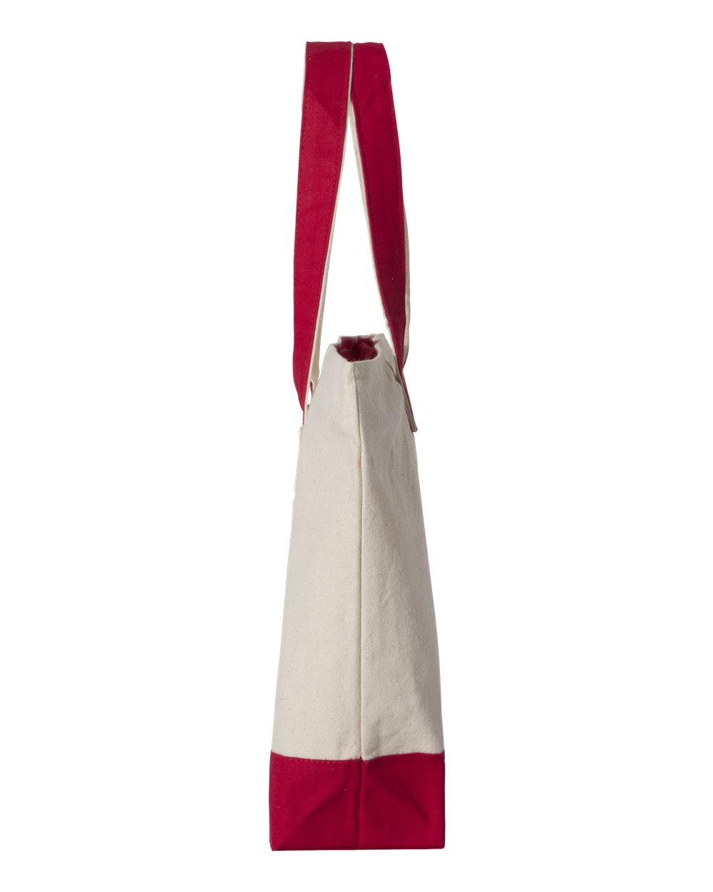 19L Zippered Tote - DirectSide - B45595700 - Natural/ Red
