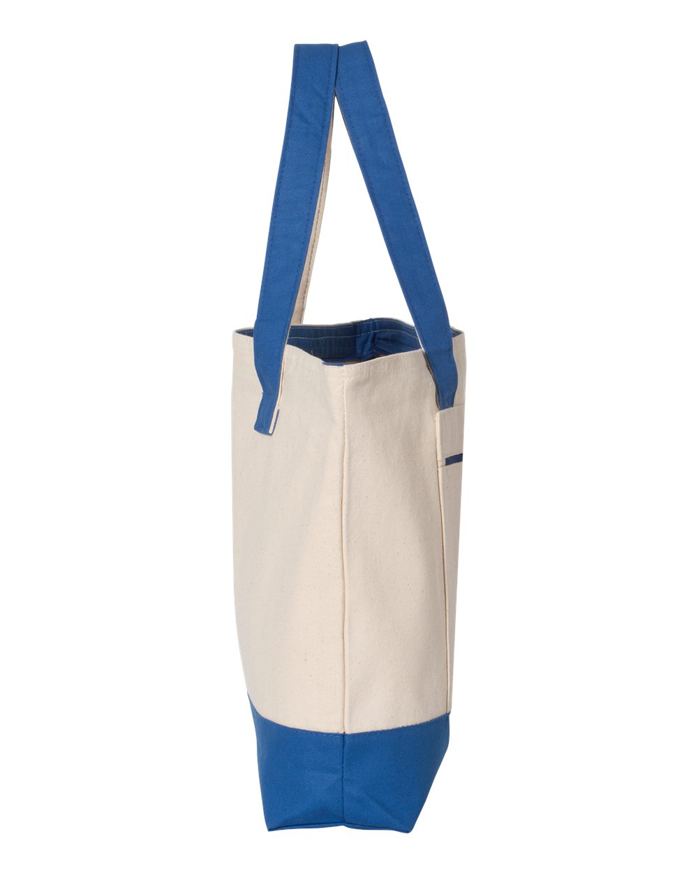 19L Zippered Tote - DirectSide - B45595750 - Natural/ Royal
