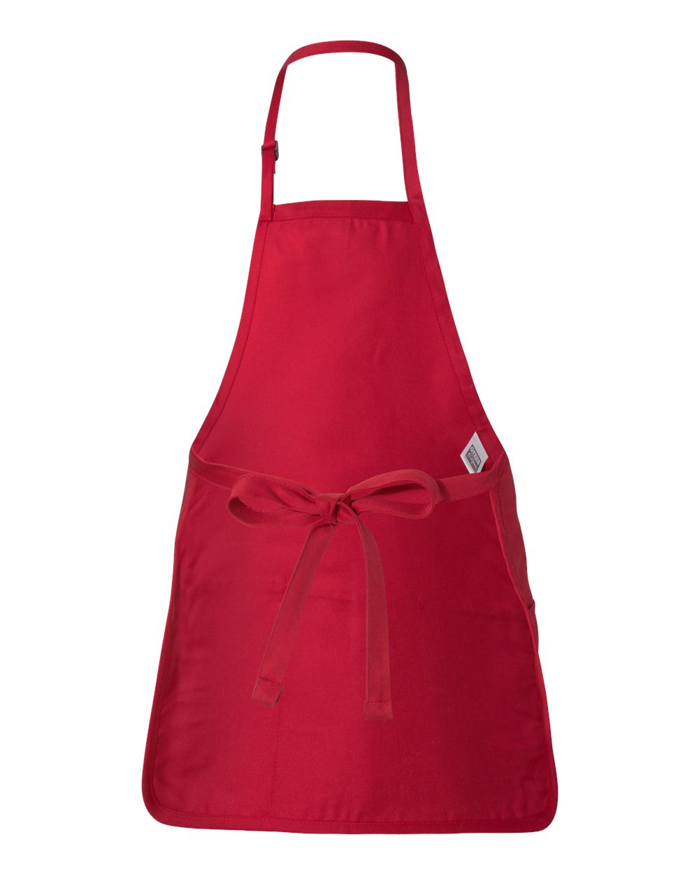 Full-Length Apron with Pouch Pocket - Back - B45795700 - Red
