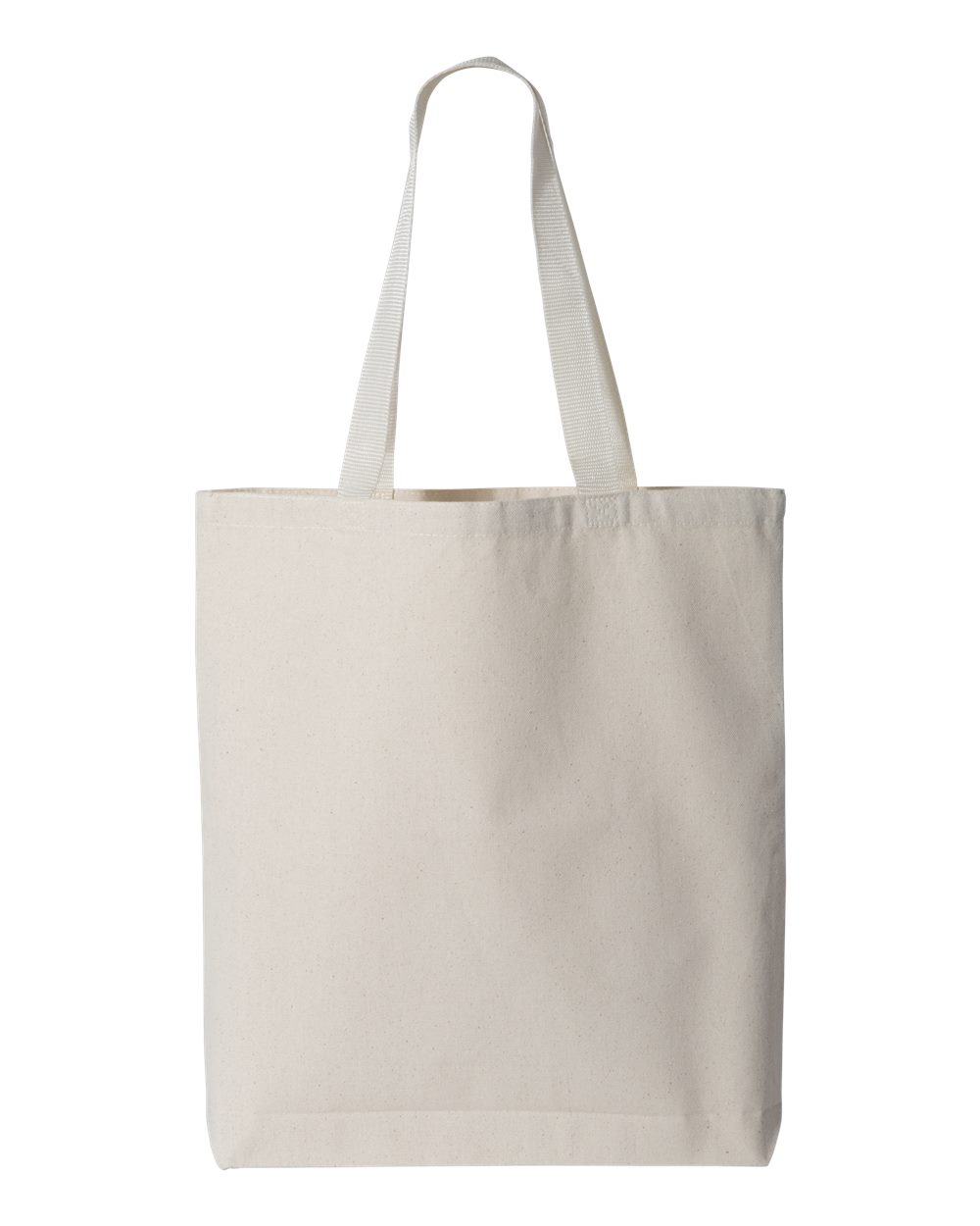 11L Canvas Tote with Contrast-Color Handles - Back - B45895240 - Natural/ Natural