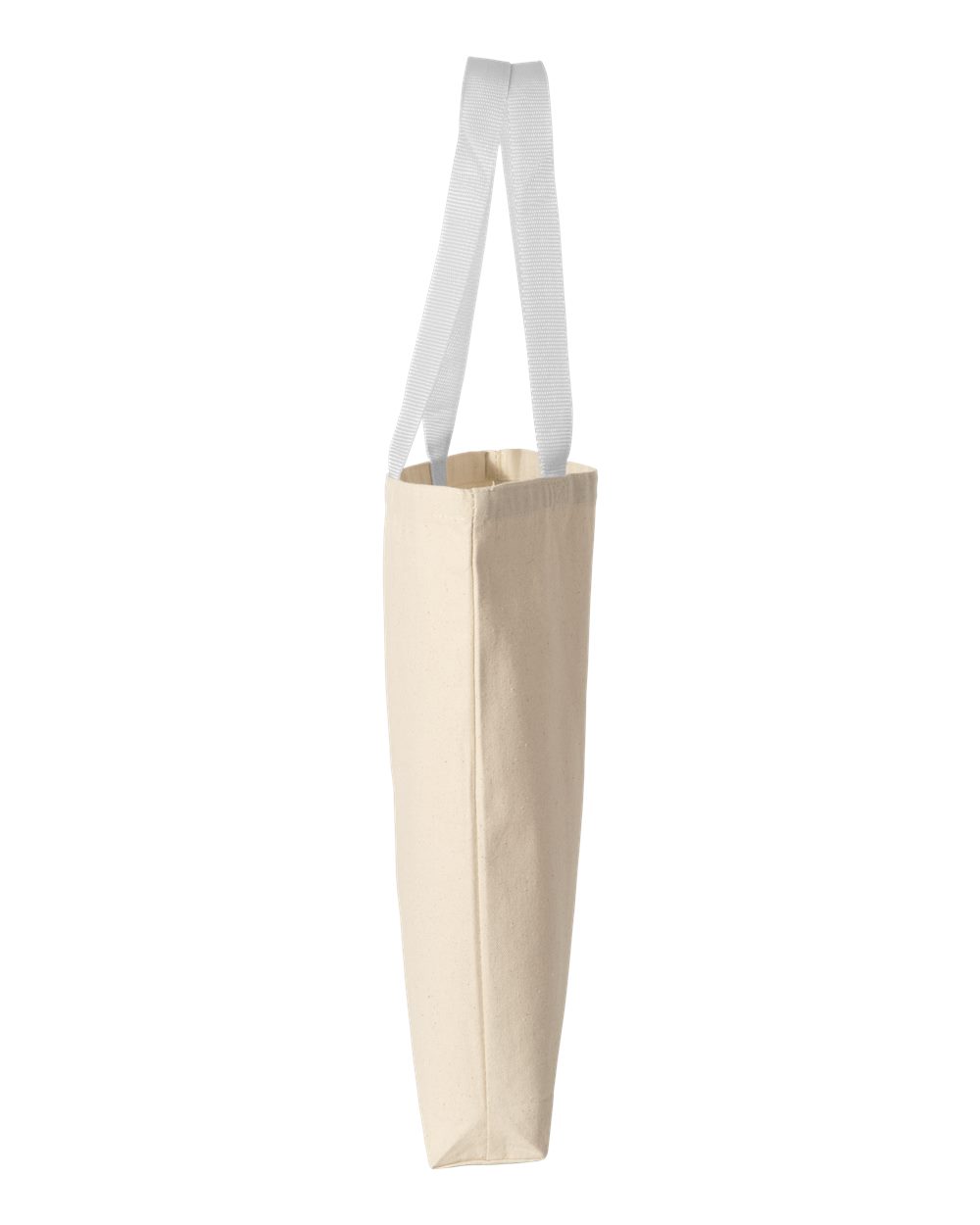 11L Canvas Tote with Contrast-Color Handles - DirectSide - B45895000 - Natural/ White