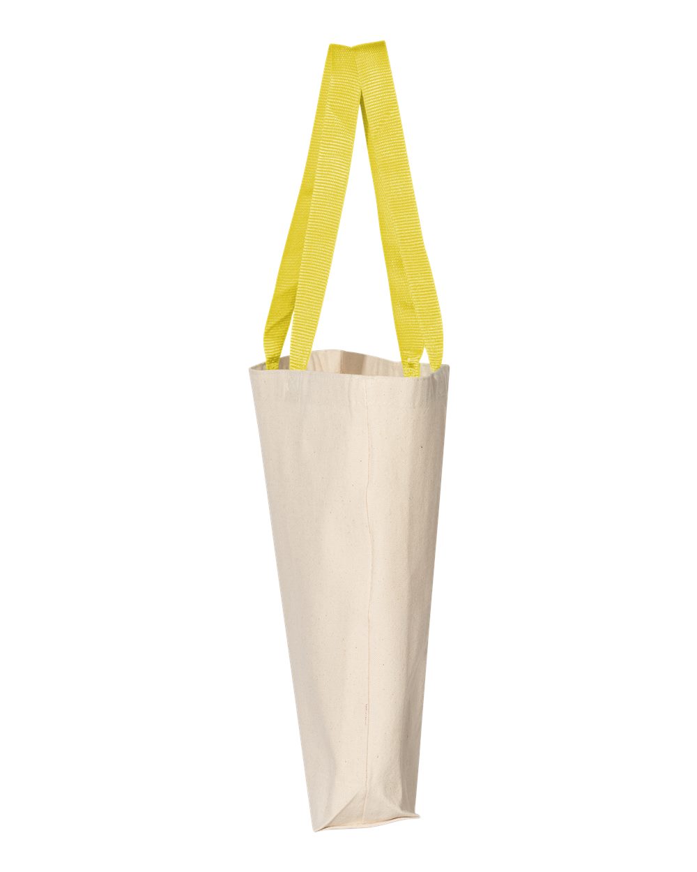 11L Canvas Tote with Contrast-Color Handles - DirectSide - B45895400 - Natural/ Yellow