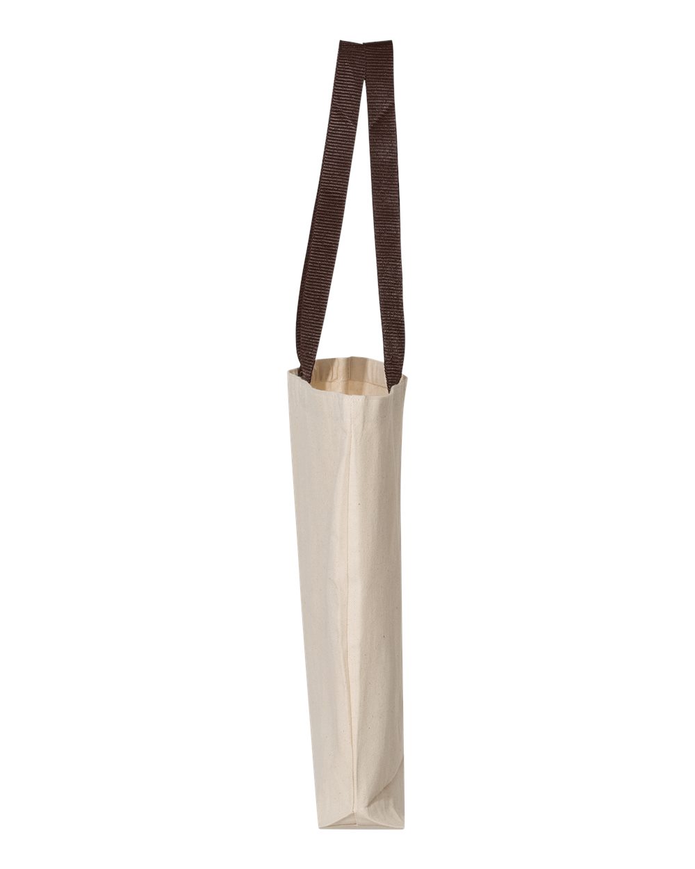11L Canvas Tote with Contrast-Color Handles - DirectSide - B45895550 - Natural/ Chocolate