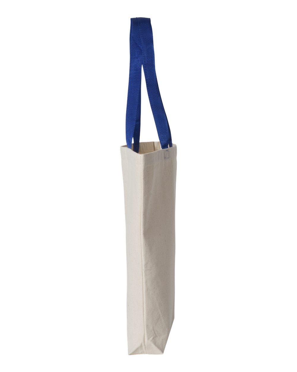 11L Canvas Tote with Contrast-Color Handles - DirectSide - B45895750 - Natural/ Royal