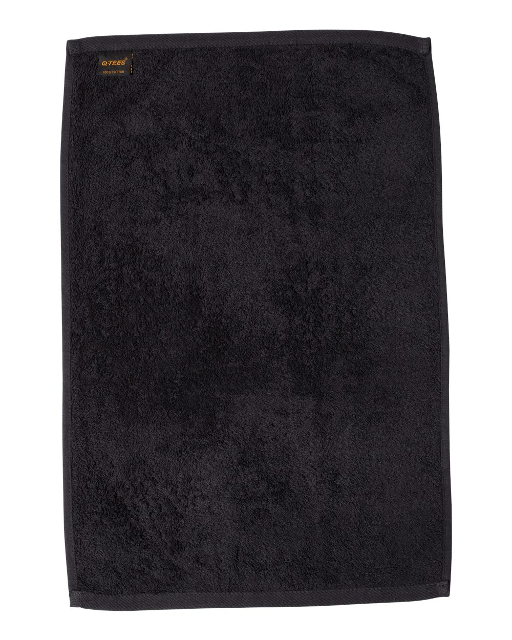 Hemmed Hand Towel - Back - B05895500 - Black