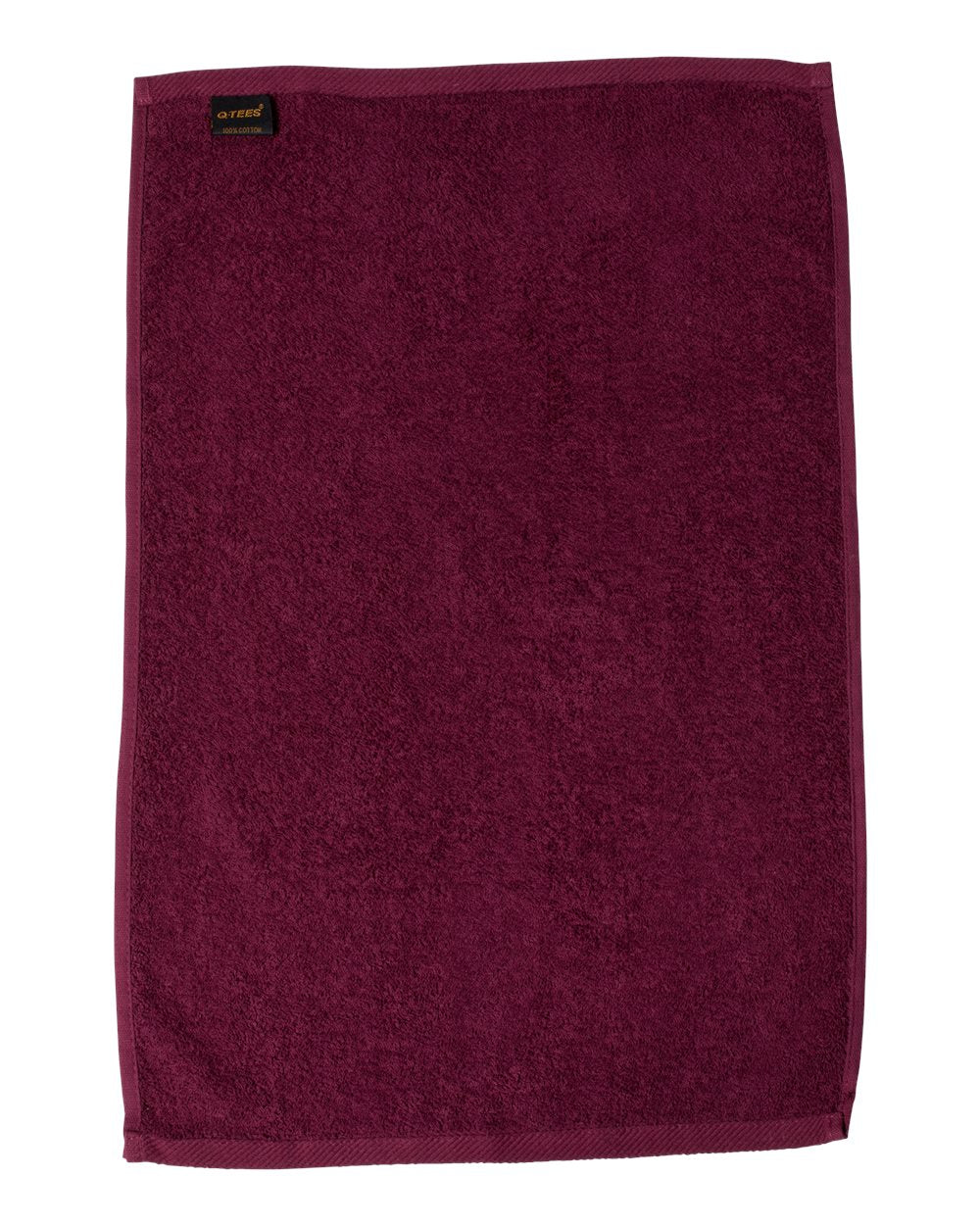 Hemmed Hand Towel - Back - B05895530 - Maroon