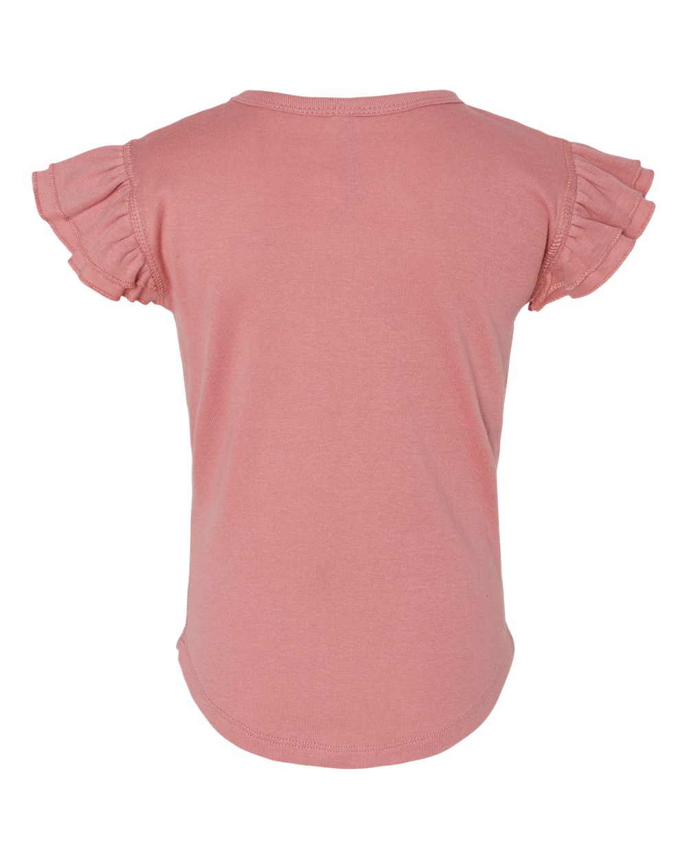 Toddler Flutter Sleeve Tee - Back - B06738273 - Mauvelous