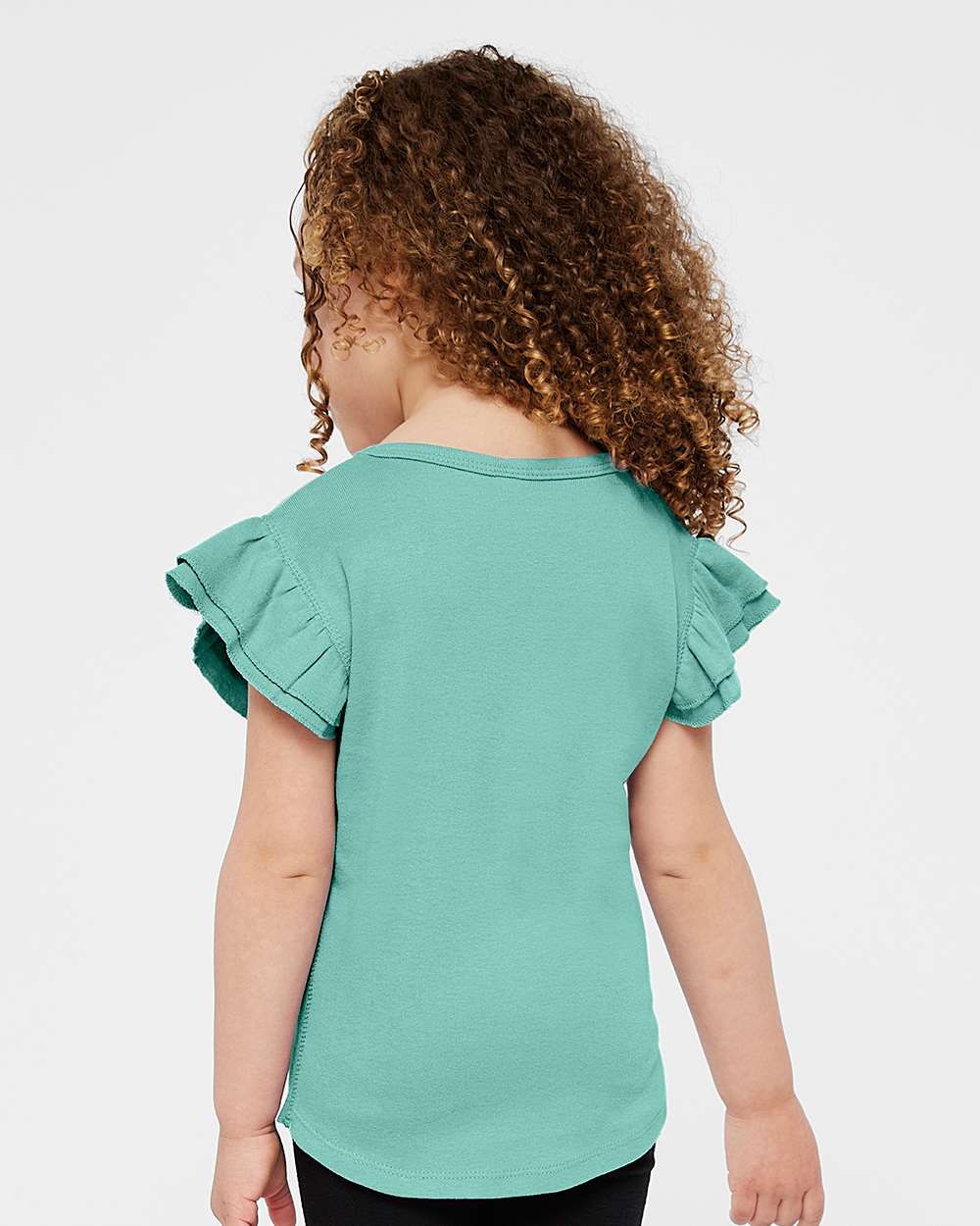 Toddler Flutter Sleeve Tee - OnModelBack - B06738813 - Saltwater