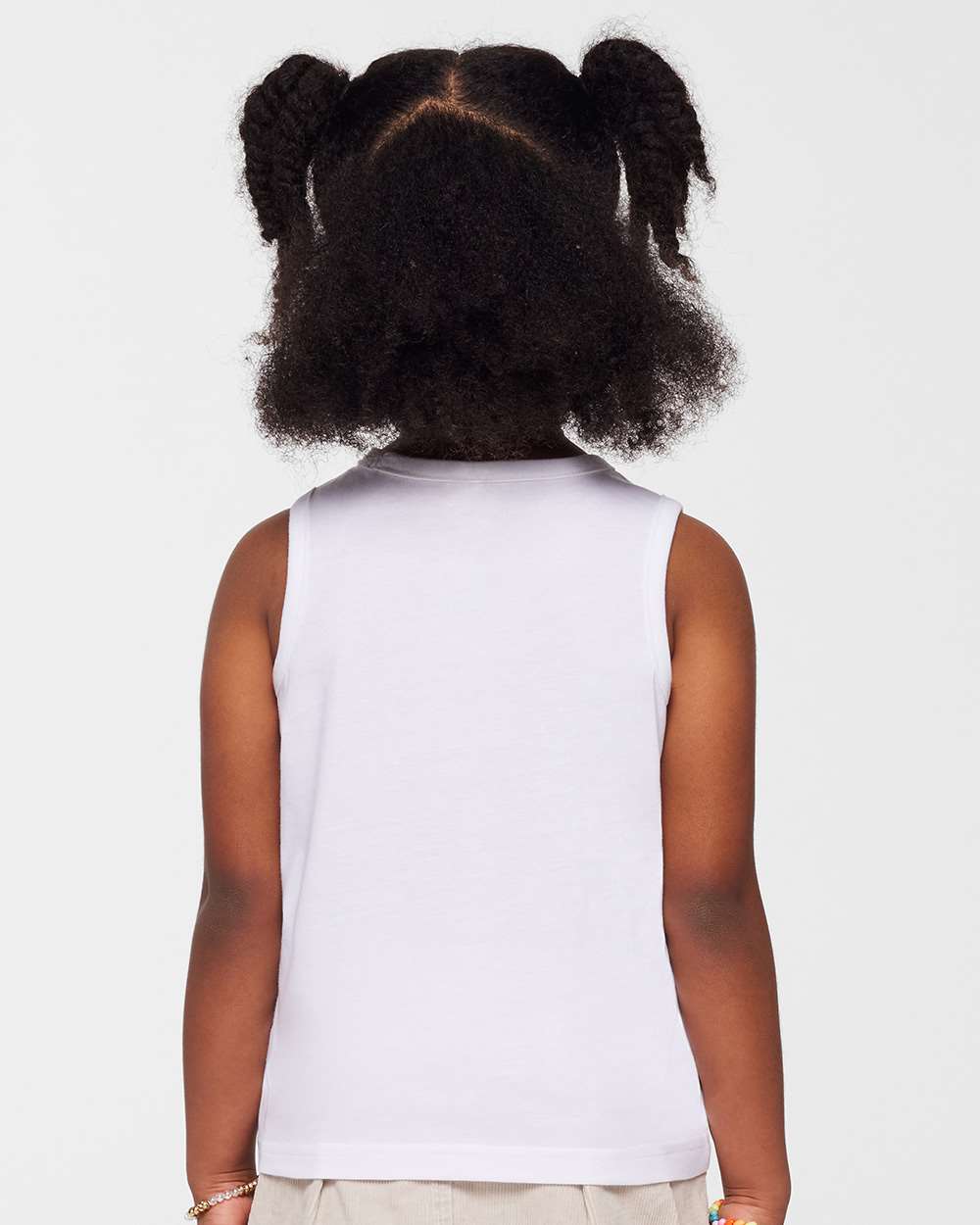 Toddler Fine Jersey Tank - OnModelBack - B08538003 - White