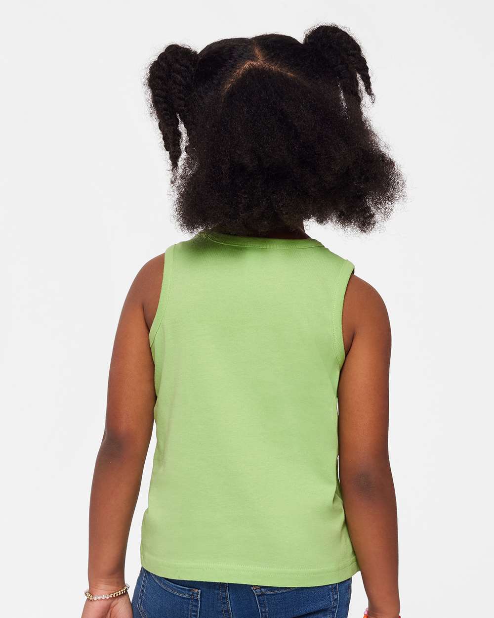 Toddler Fine Jersey Tank - OnModelBack - B08538173 - Key Lime
