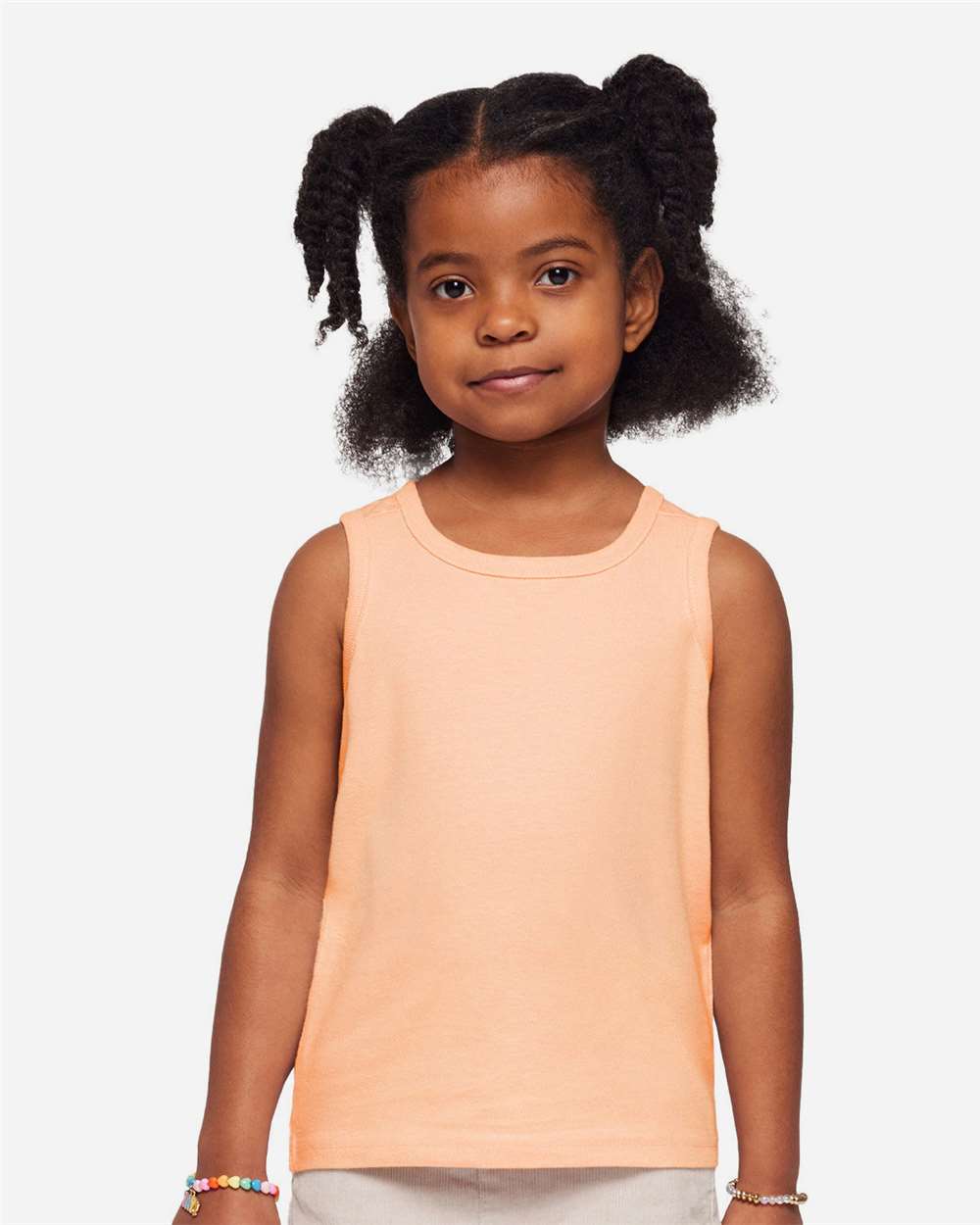 Toddler Fine Jersey Tank - OnModelFront - B08538853 - Sunset