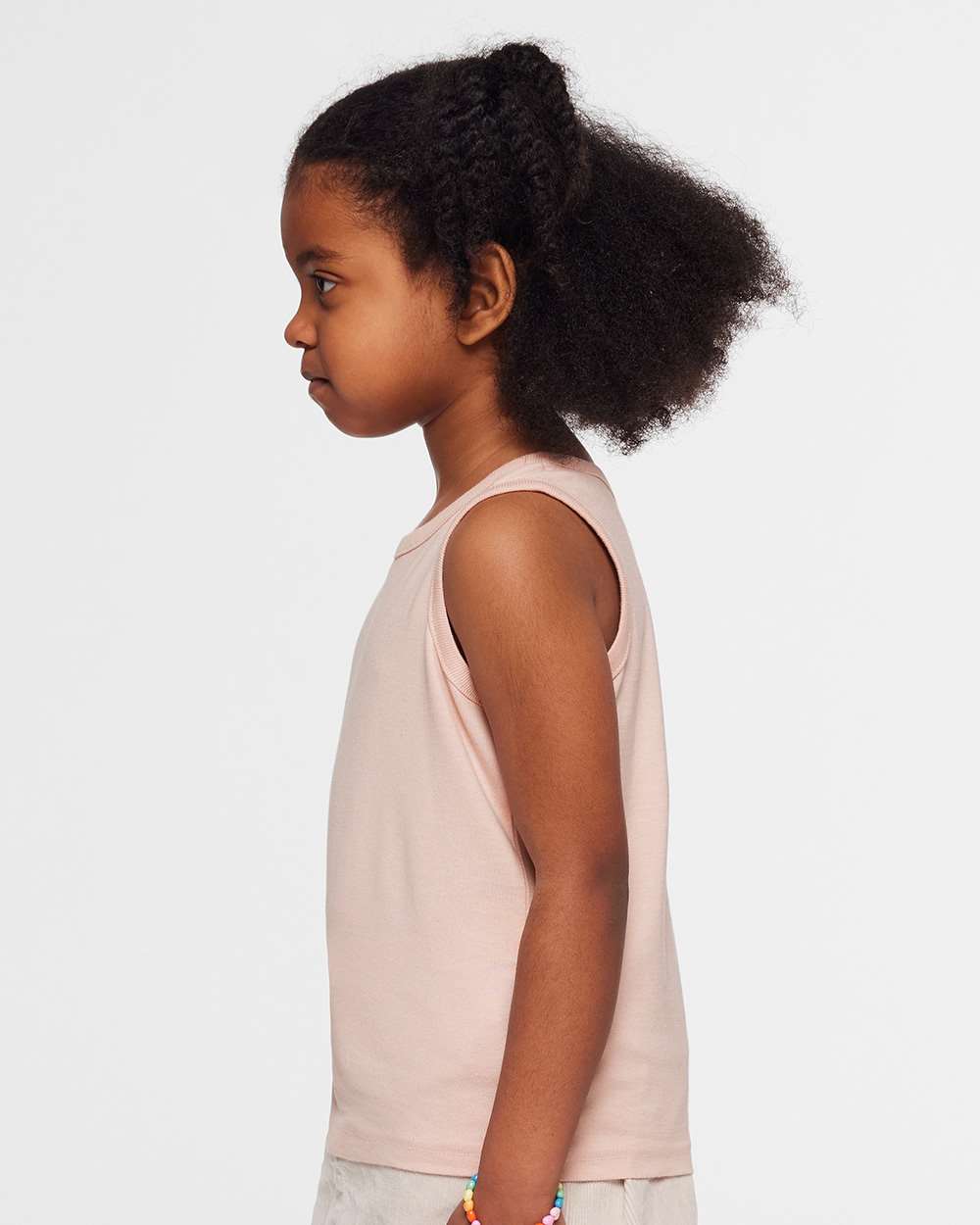 Toddler Fine Jersey Tank - OnModelSide - B08538393 - Blush