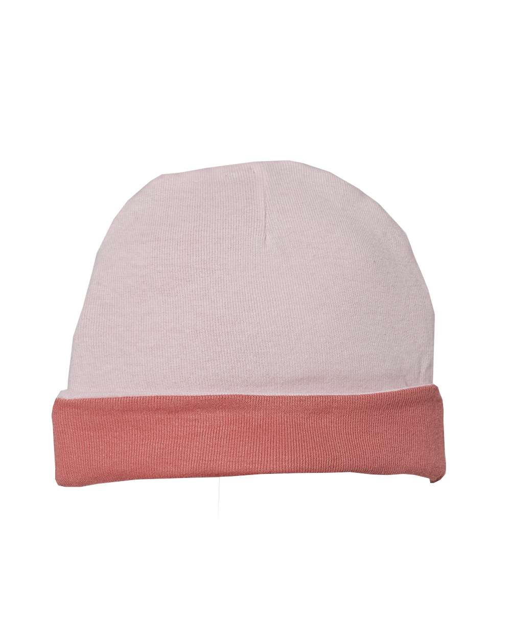 Infant Baby Rib Beanie - Front - B84638310 - Ballerina/ Mauvelous