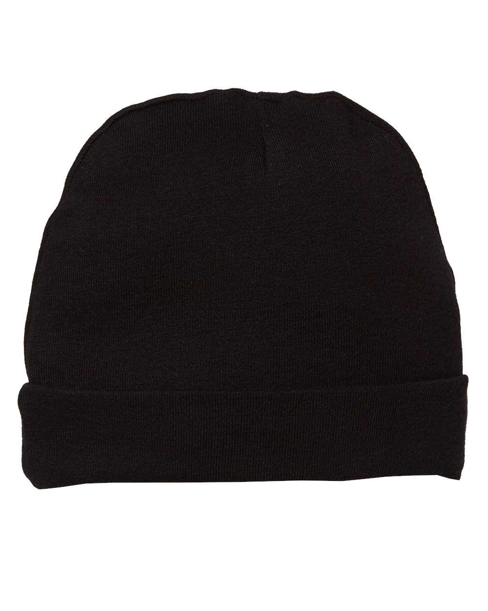 Infant Baby Rib Beanie - Front - B84638500 - Black