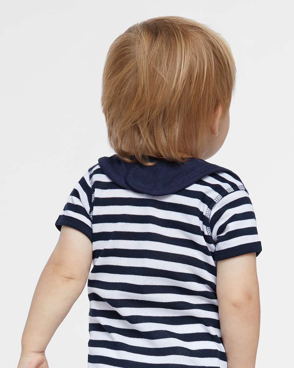 Infant Premium Jersey Bib - OnModelBack - B36938650 - Navy