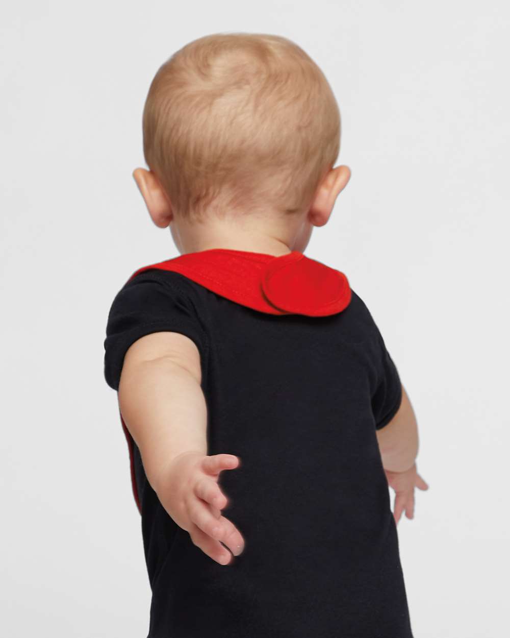 Infant Premium Jersey Bib - OnModelBack - B36938700 - Red