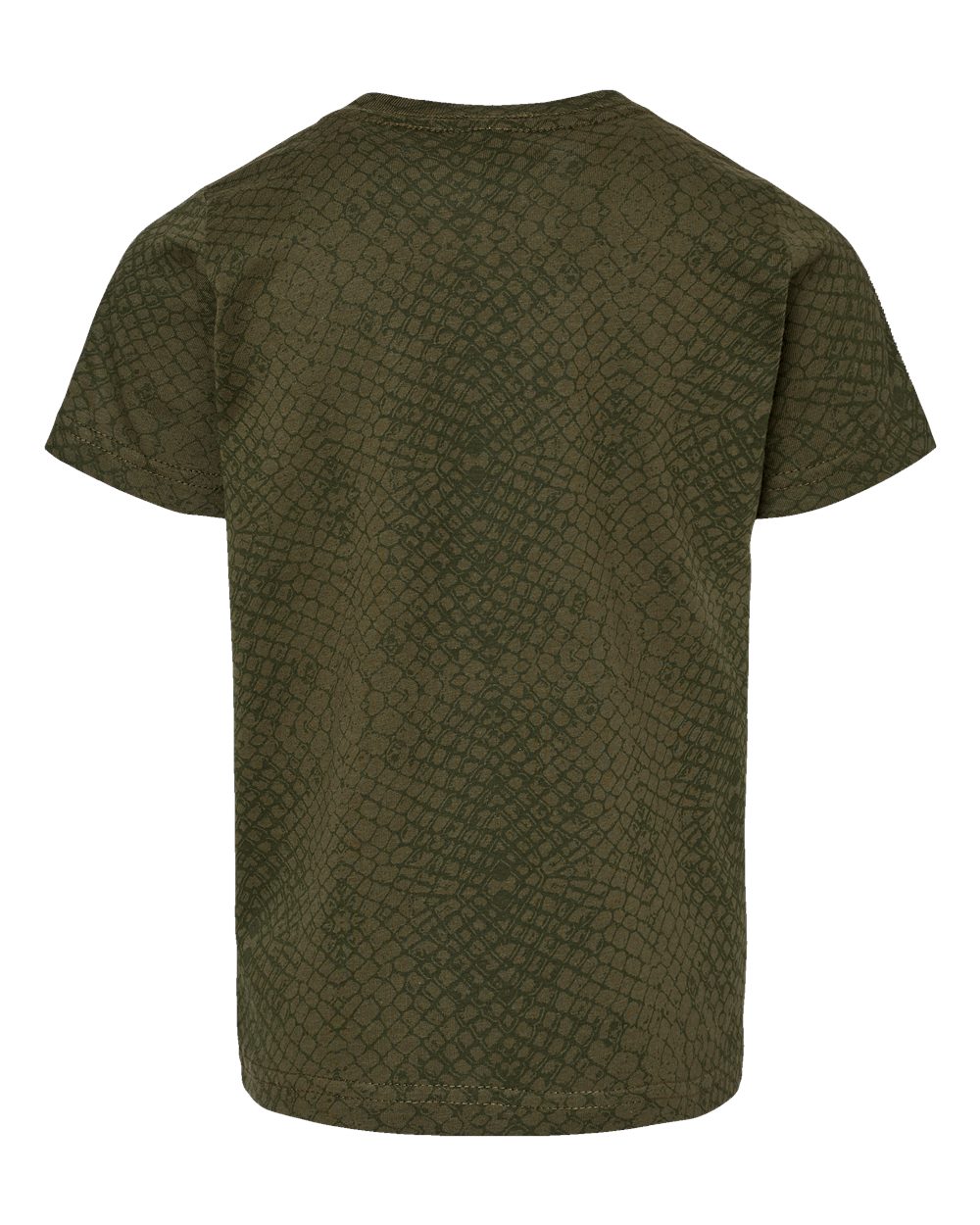 Toddler Fine Jersey Tee - Back - B31838223 - Green Reptile