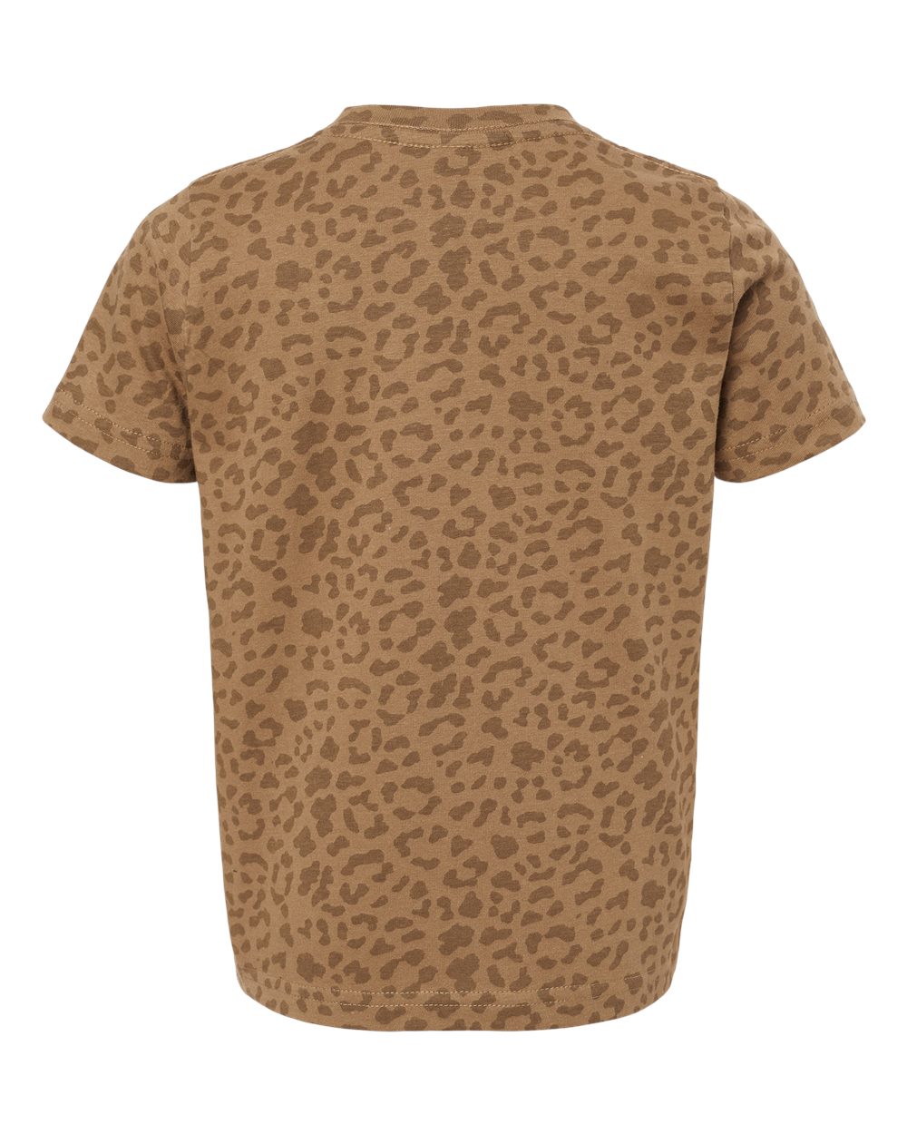 Toddler Fine Jersey Tee - Back - B31838843 - Brown Leopard
