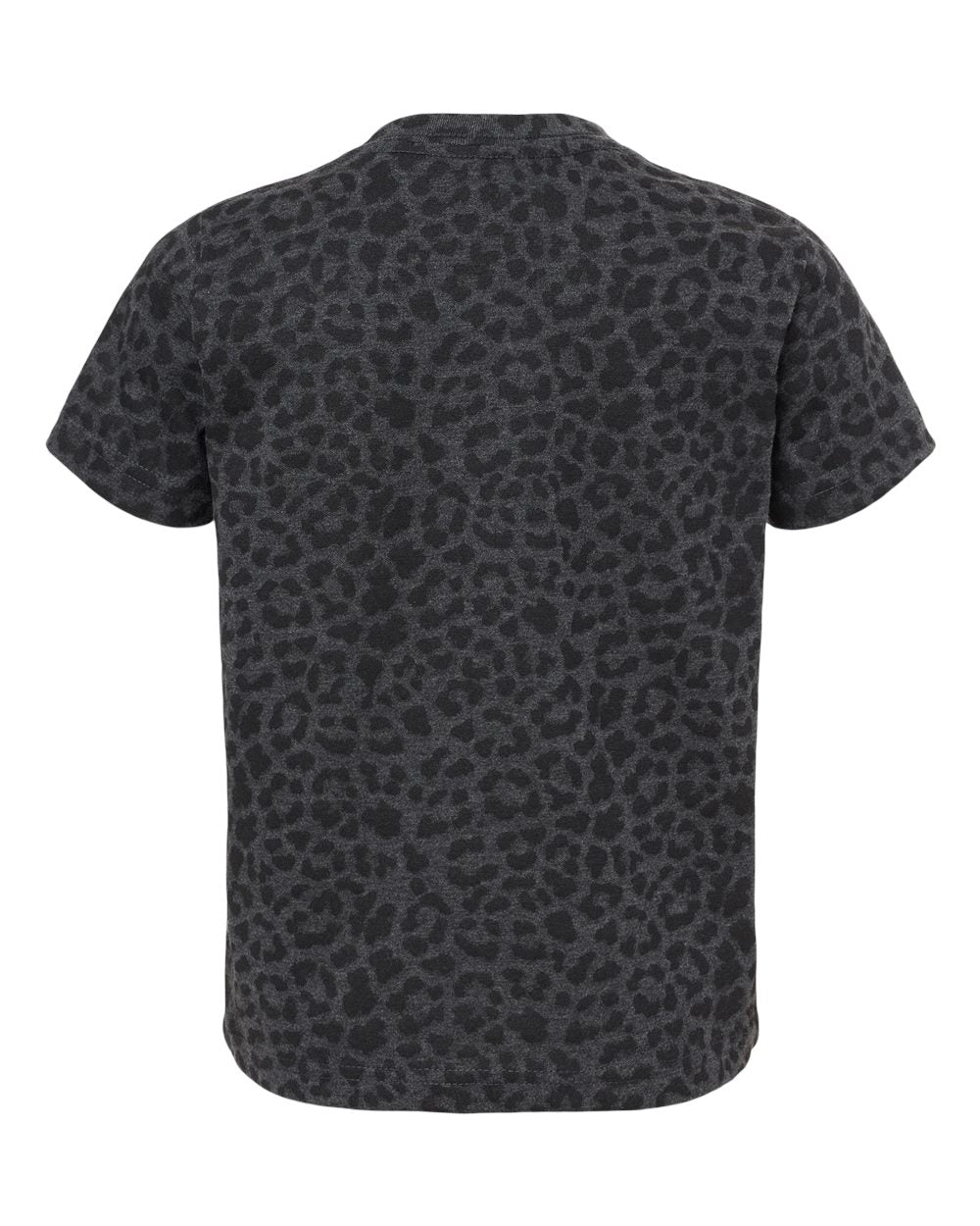 Toddler Fine Jersey Tee - Back - B31838853 - Black Leopard