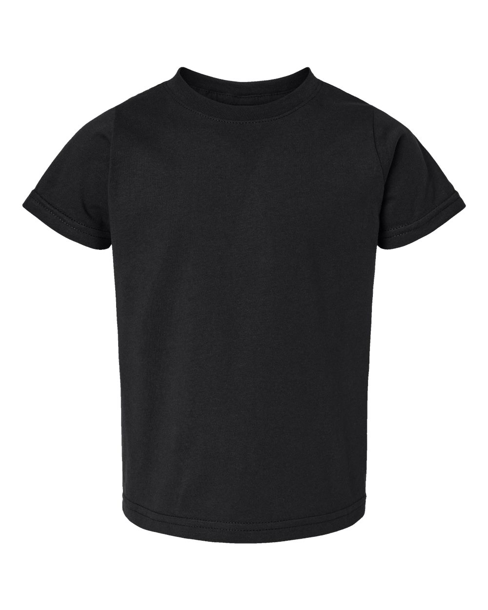 Toddler Fine Jersey Tee - Front - B31838503 - Black