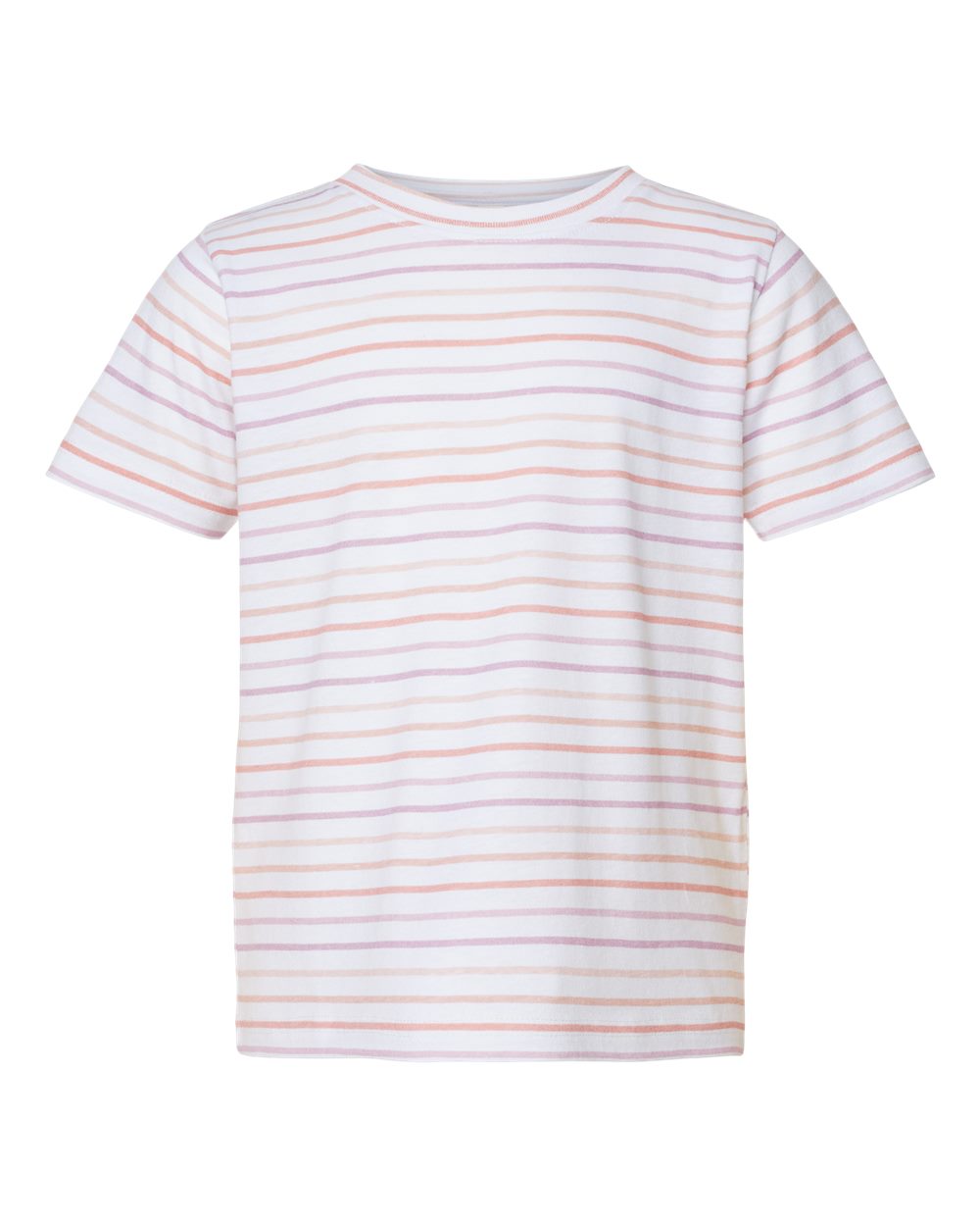 Toddler Fine Jersey Tee - Front - B31838593 - Lilac Stripe