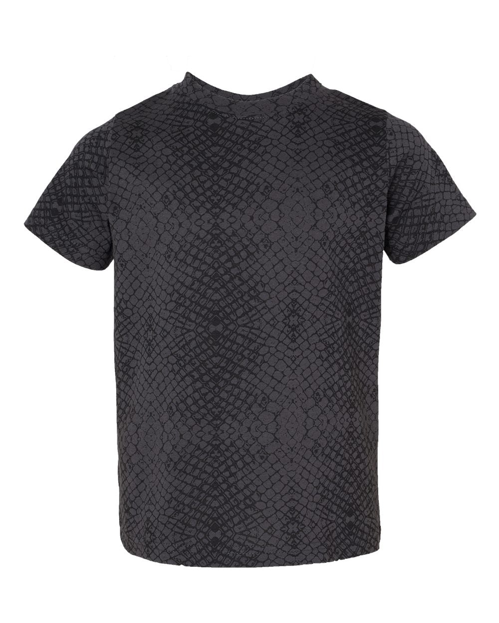 Toddler Fine Jersey Tee - Front - B31838833 - Black Reptile