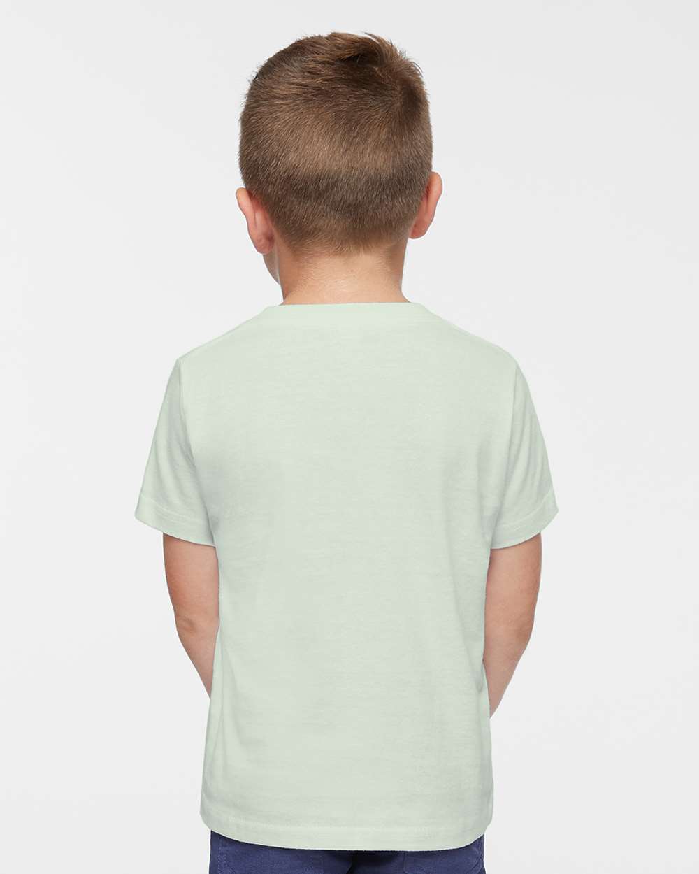 Toddler Fine Jersey Tee - OnModelBack - B31838143 - Honeydew