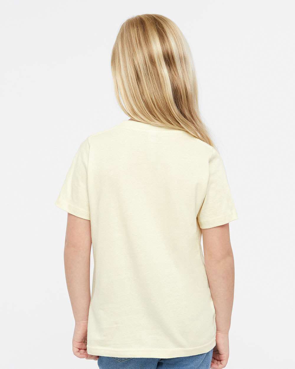 Toddler Fine Jersey Tee - OnModelBack - B31838233 - Natural