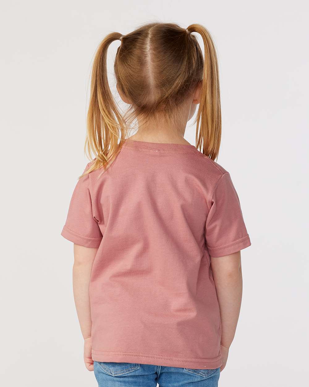 Toddler Fine Jersey Tee - OnModelBack - B31838333 - Mauvelous